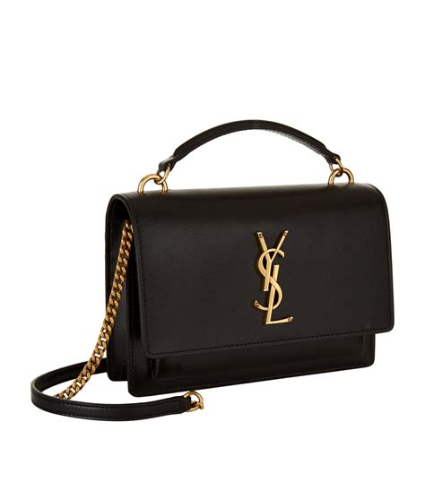 ysl sunset chain wallet small|best luxury wallet on chain.